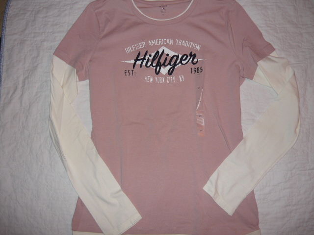 Tommy Hilfiger S mret pol-pulcsi hossz ujju puha rzsaszin  fehr 12.500ft